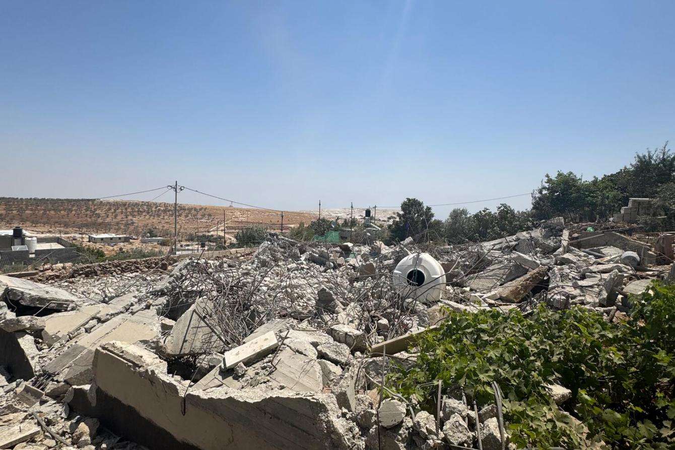 The ruins of a village in the West Bank, Palestine.