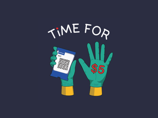 Time for $5